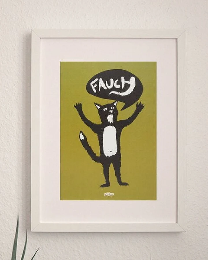 päfjes Ferdinand Fauch Katze - Poster A4