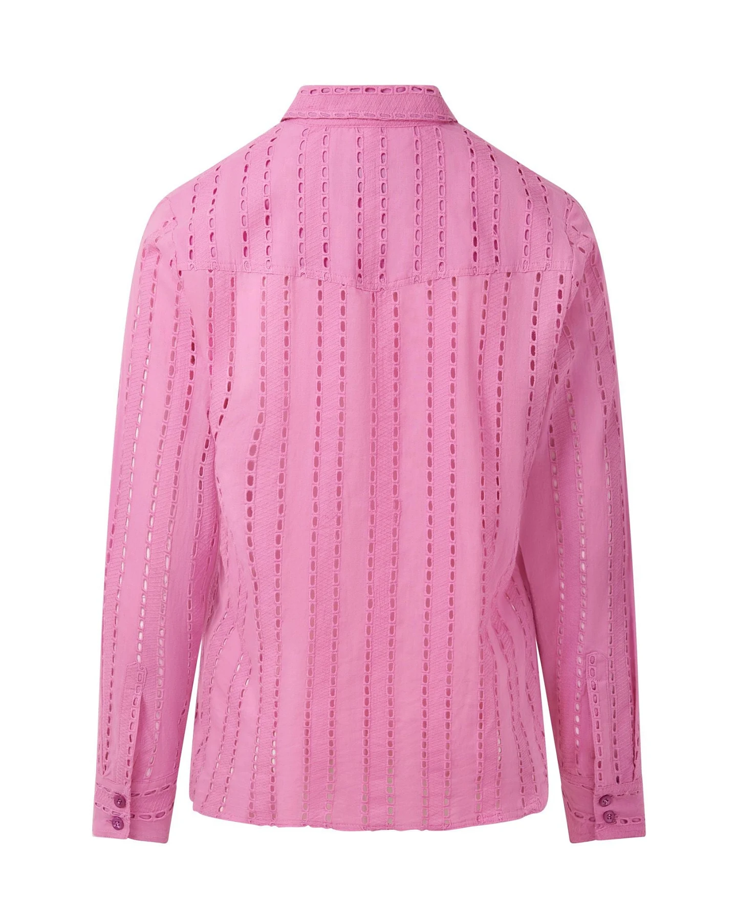 KOMODO Damen vegan Hemd Rio Broderie Anglaise Rosa – Ansicht 2