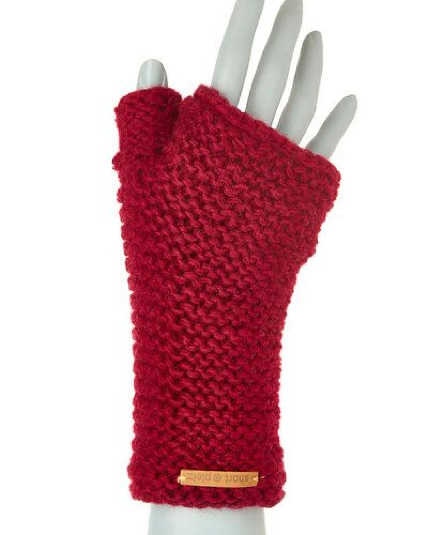 short'n'pietz Schurwollhandstulpen links gestrickt – Ansicht 3