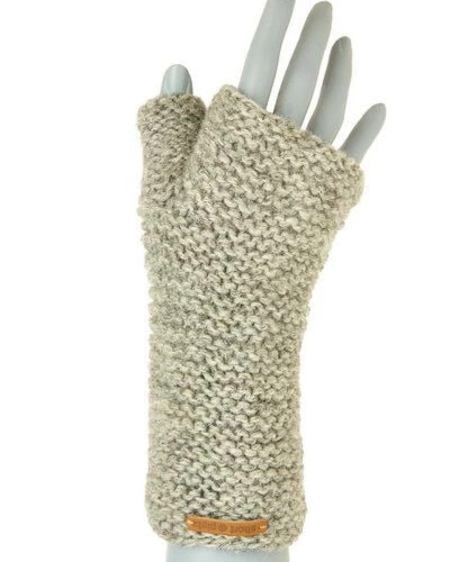 short'n'pietz Schurwollhandstulpen links gestrickt – Ansicht 4