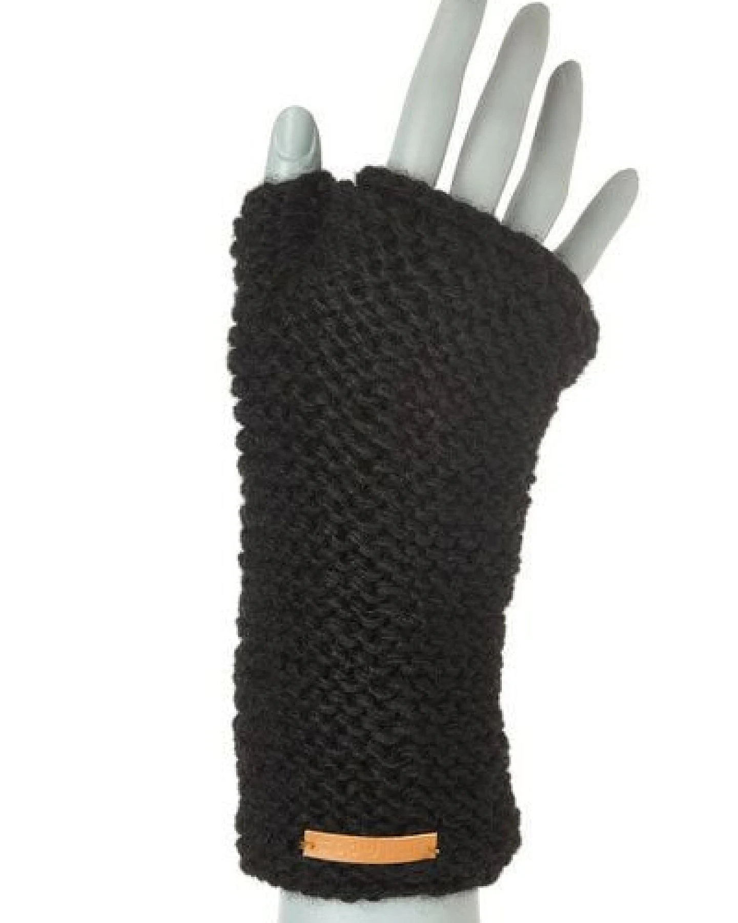 short'n'pietz Schurwollhandstulpen links gestrickt – Ansicht 2