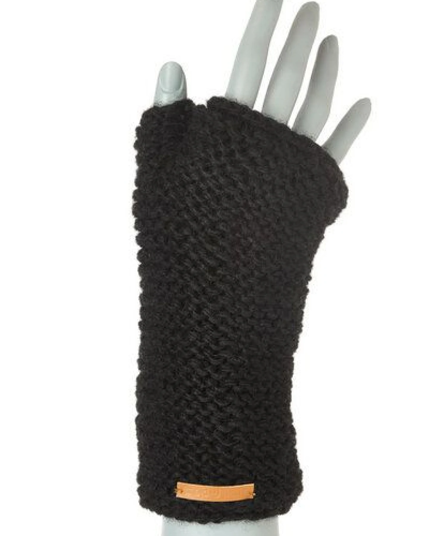 short'n'pietz Schurwollhandstulpen links gestrickt – Ansicht 2