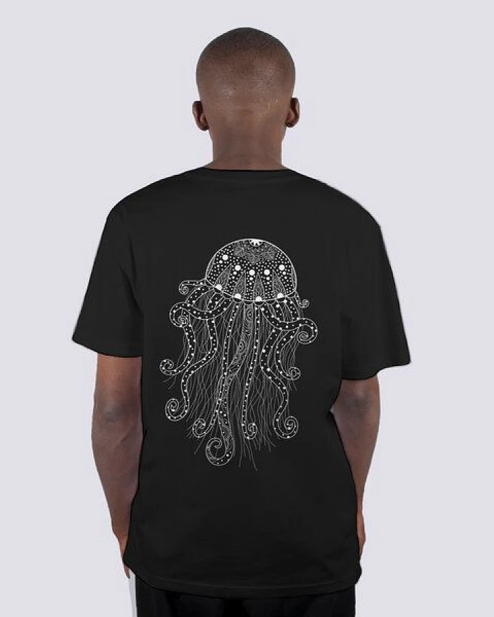 vis wear Yoga Qualle, Männer Premium T-Shirt aus Bio Baumwolle, Back Print