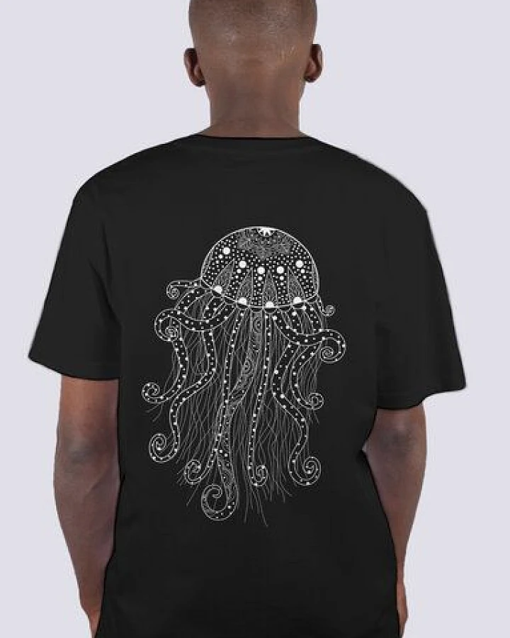 vis wear Yoga Qualle, Männer Premium T-Shirt aus Bio Baumwolle, Back Print