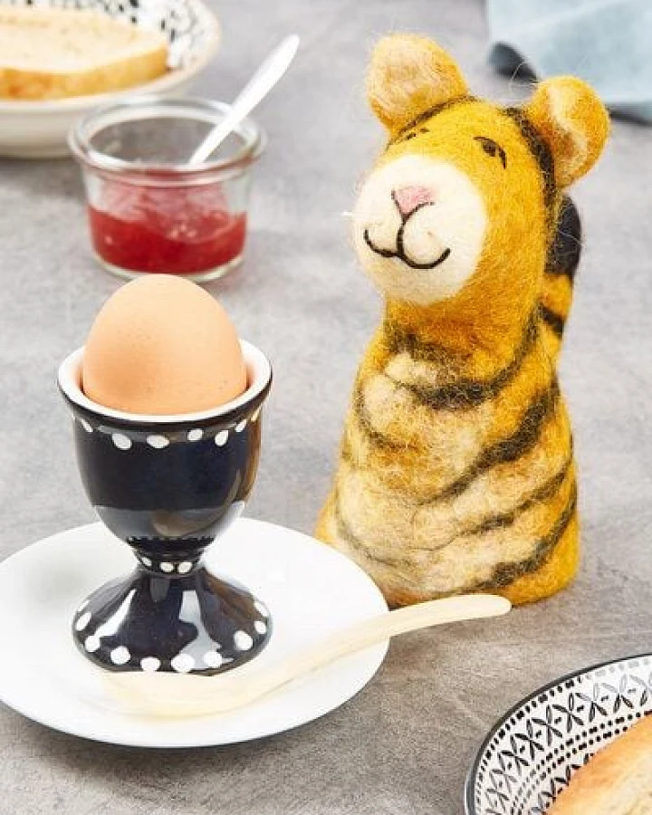 short'n'pietz Tiger als Filz Eierwärmer