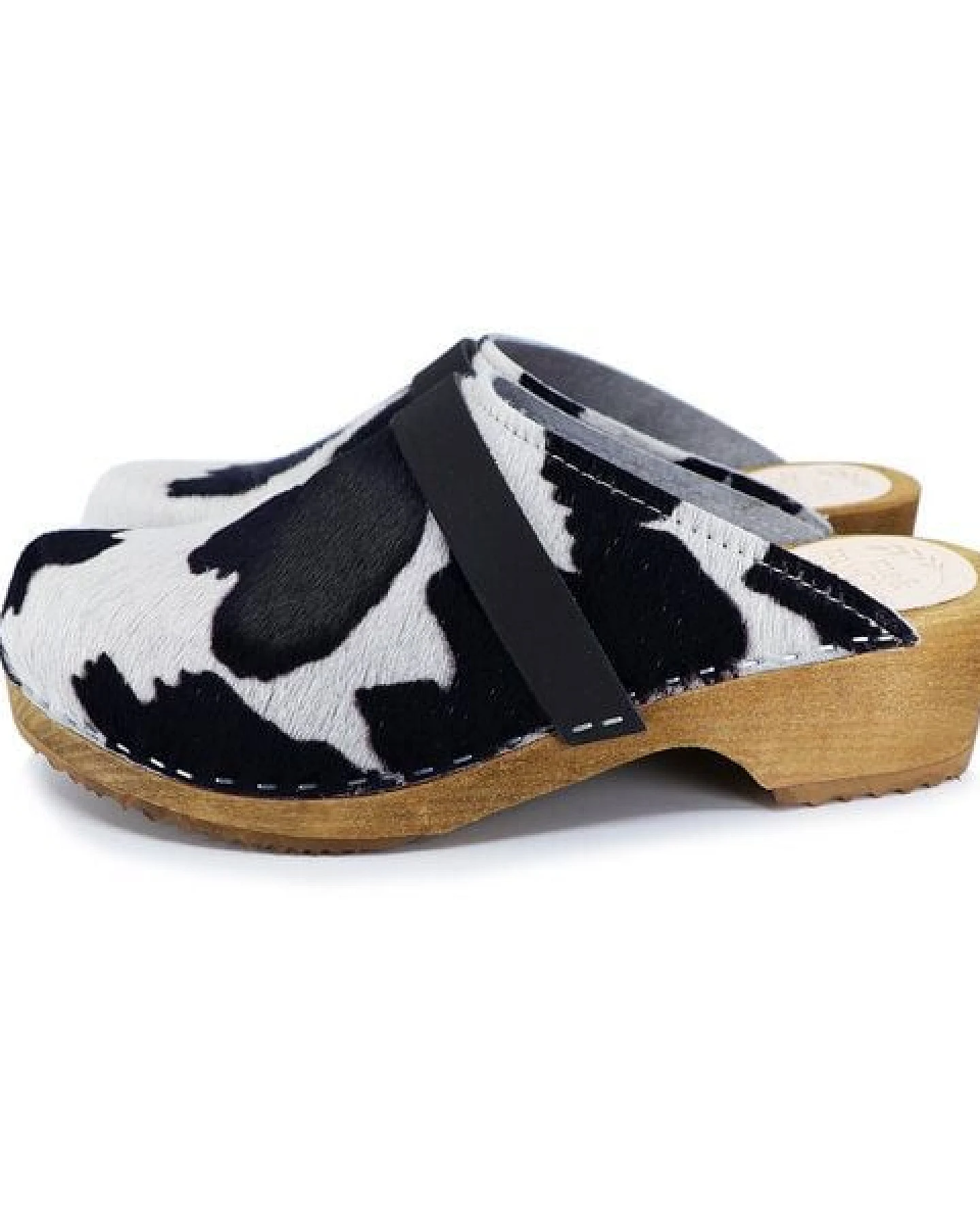 LYCKA COW - KUH schwedische Holzclogs von me&myClogs - low heel – Ansicht 2