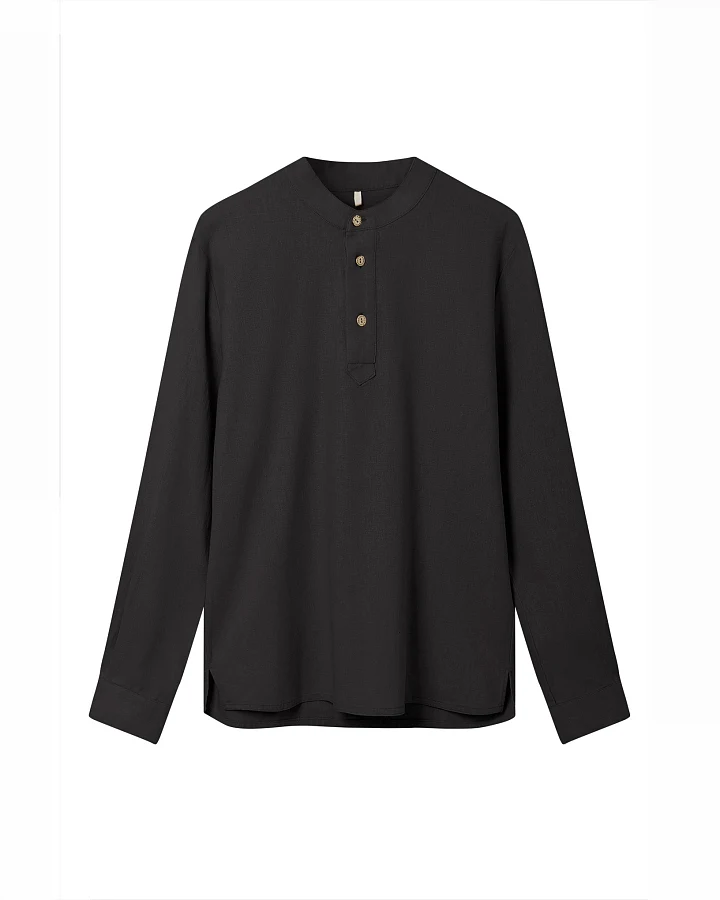 KOMODO Herren vegan Hemd Elijah Blend Schwarz