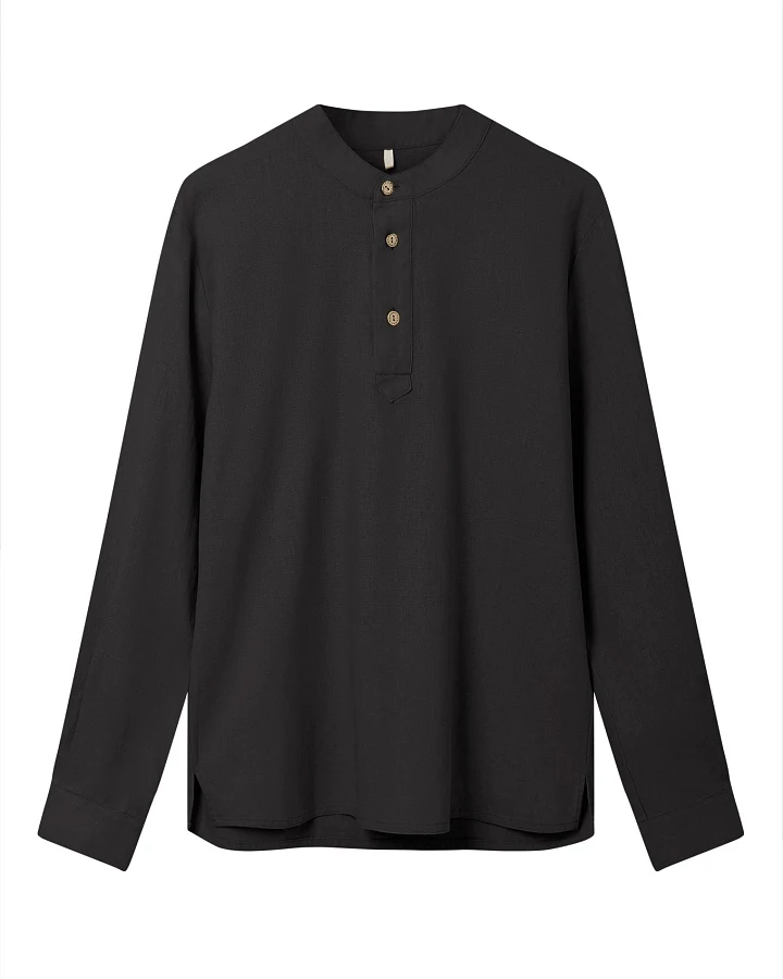 KOMODO Herren vegan Hemd Elijah Blend Schwarz