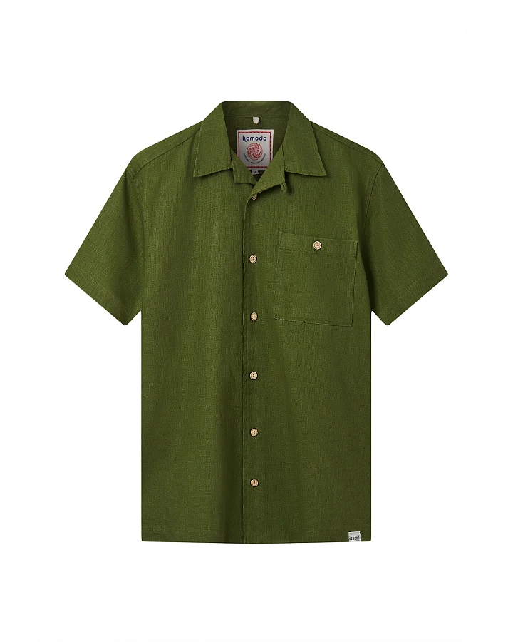 KOMODO Herren vegan Hemd Spindrift Khaki