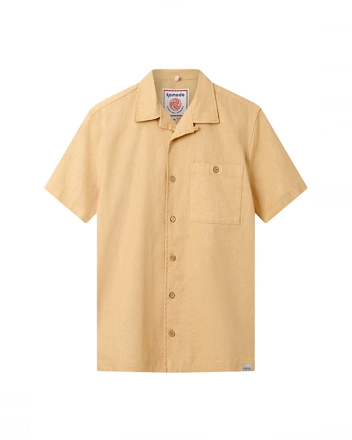 KOMODO Herren vegan Hemd Spindrift Sand Beige