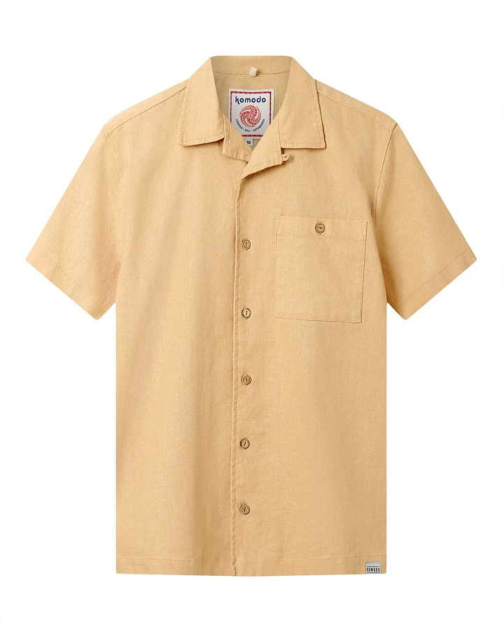 KOMODO Herren vegan Hemd Spindrift Sand Beige