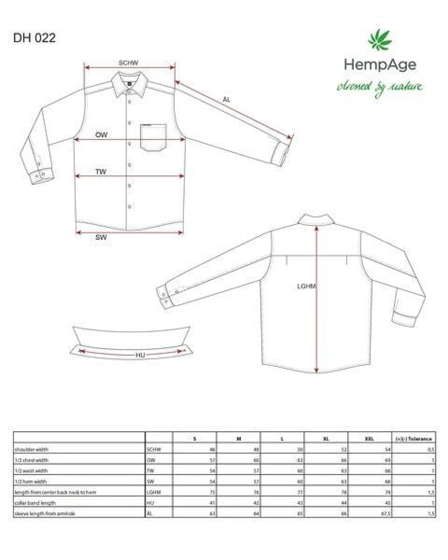 HempAge Herren Hemd Billy Hanf – Ansicht 3