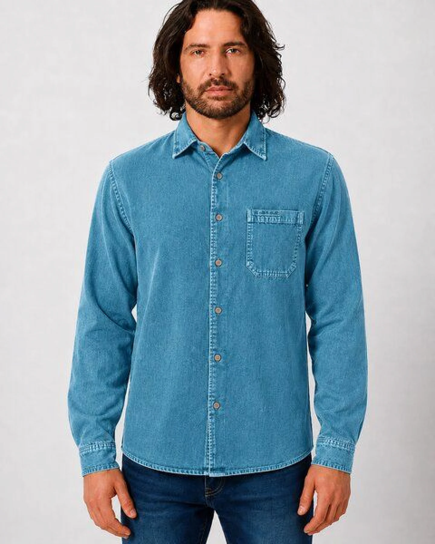 HempAge Herren Hemd Billy Hanf – Ansicht 2