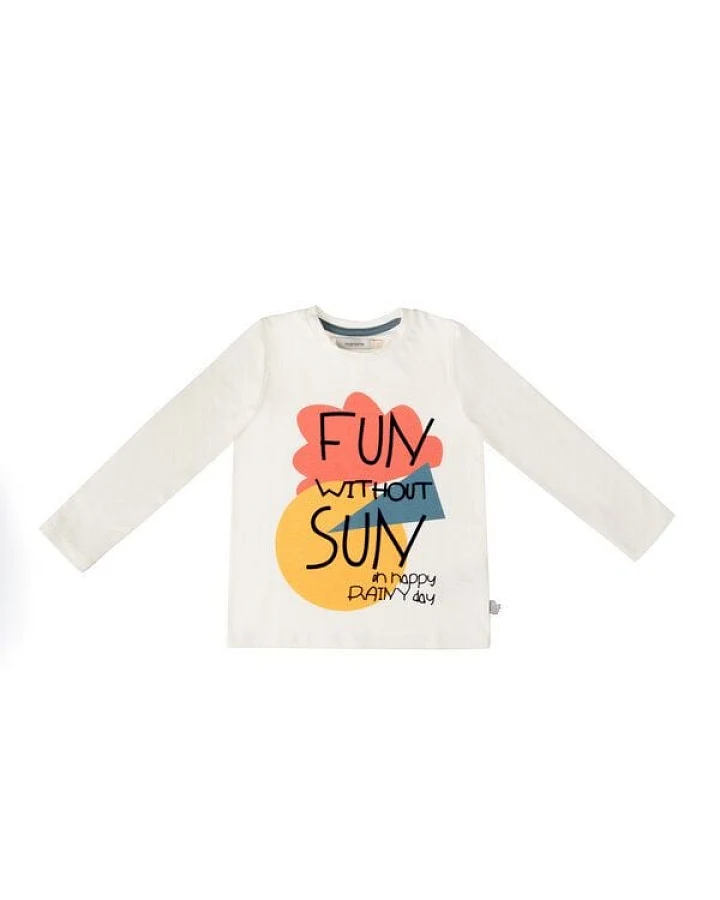 Marraine Kids Langarmshirt aus Bio-Baumwolle "Fun without Sun"