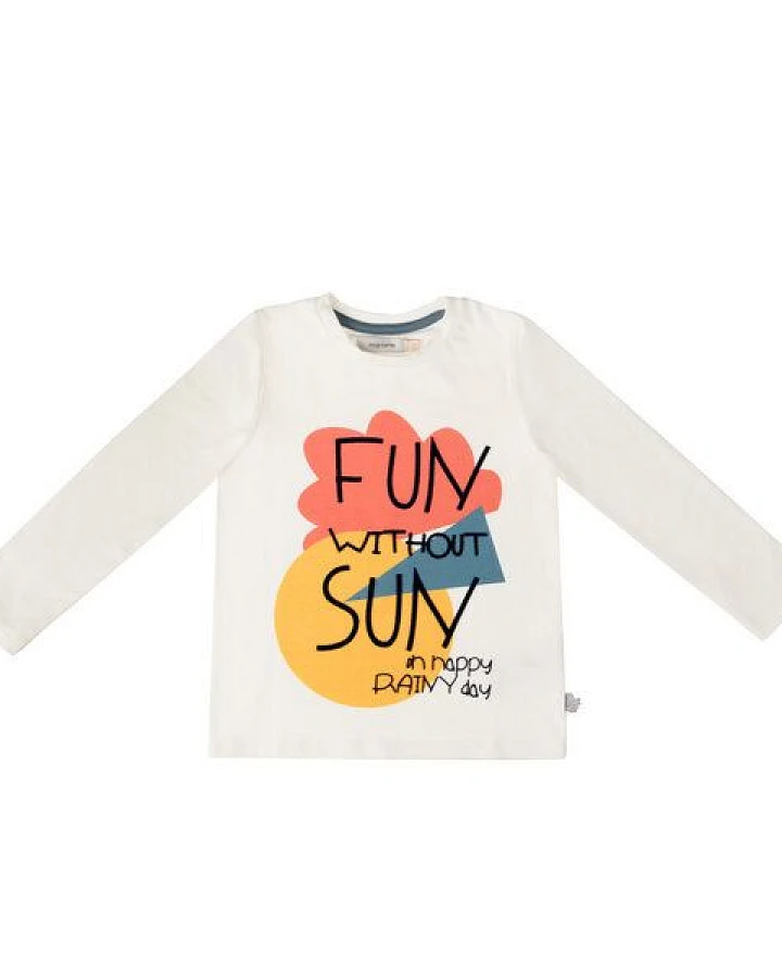 Marraine Kids Langarmshirt aus Bio-Baumwolle "Fun without Sun"