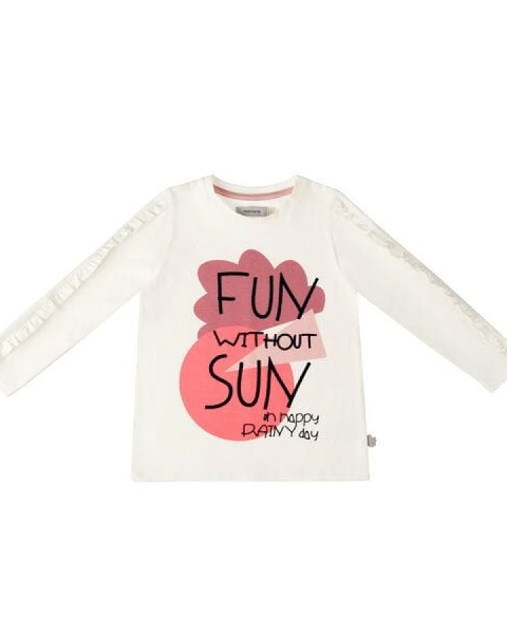 Marraine Kids Langarmshirt mit Rüschen "Fun without Sun"