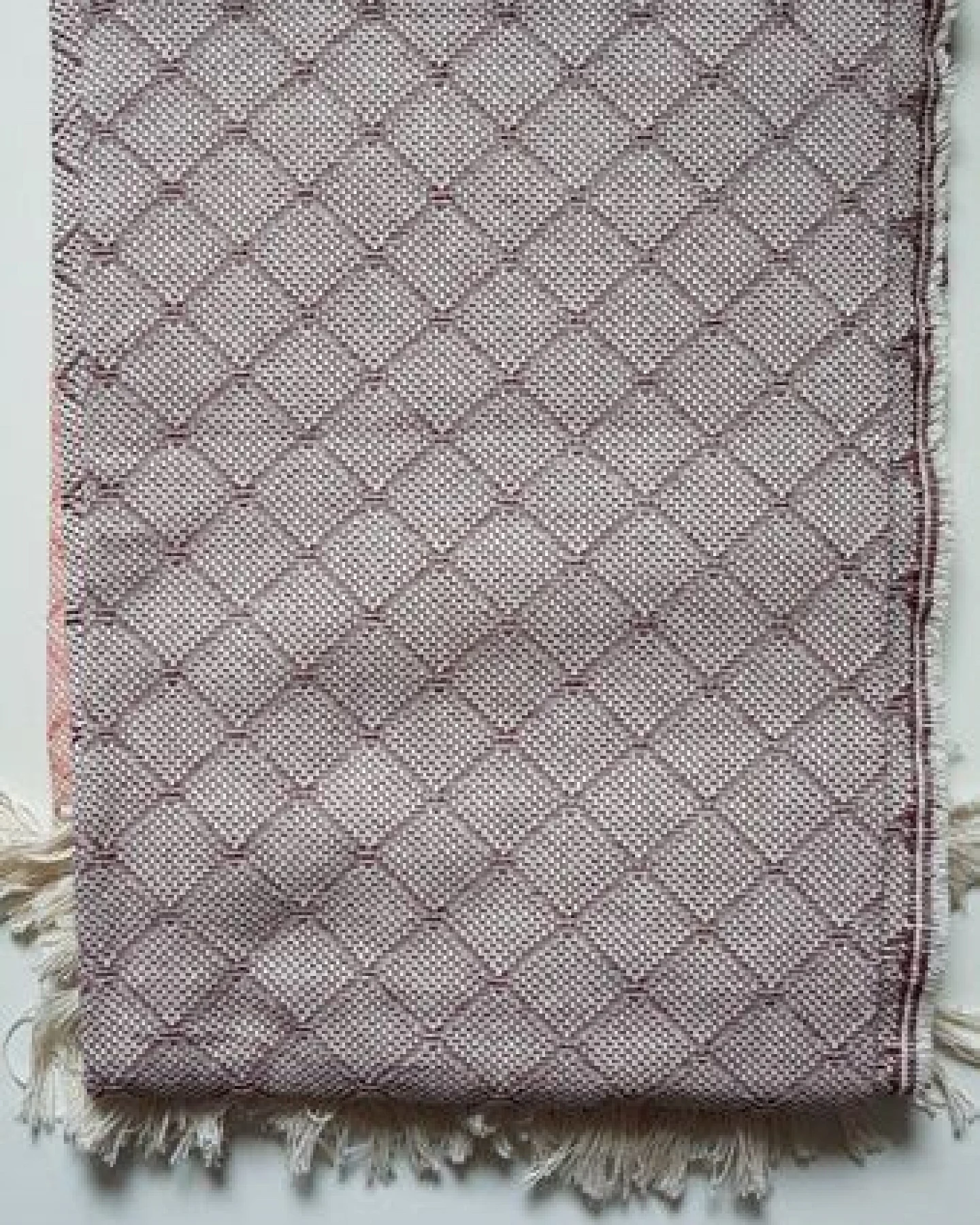 BAGHI Plaid aus recycelter Baumwolle von Hand gewebt – Ansicht 2