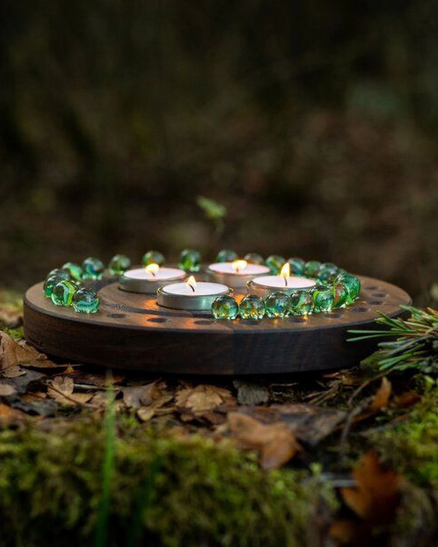 klotzaufklotz Adventskalender und Adventskranz mit Teelichtern – Ansicht 4