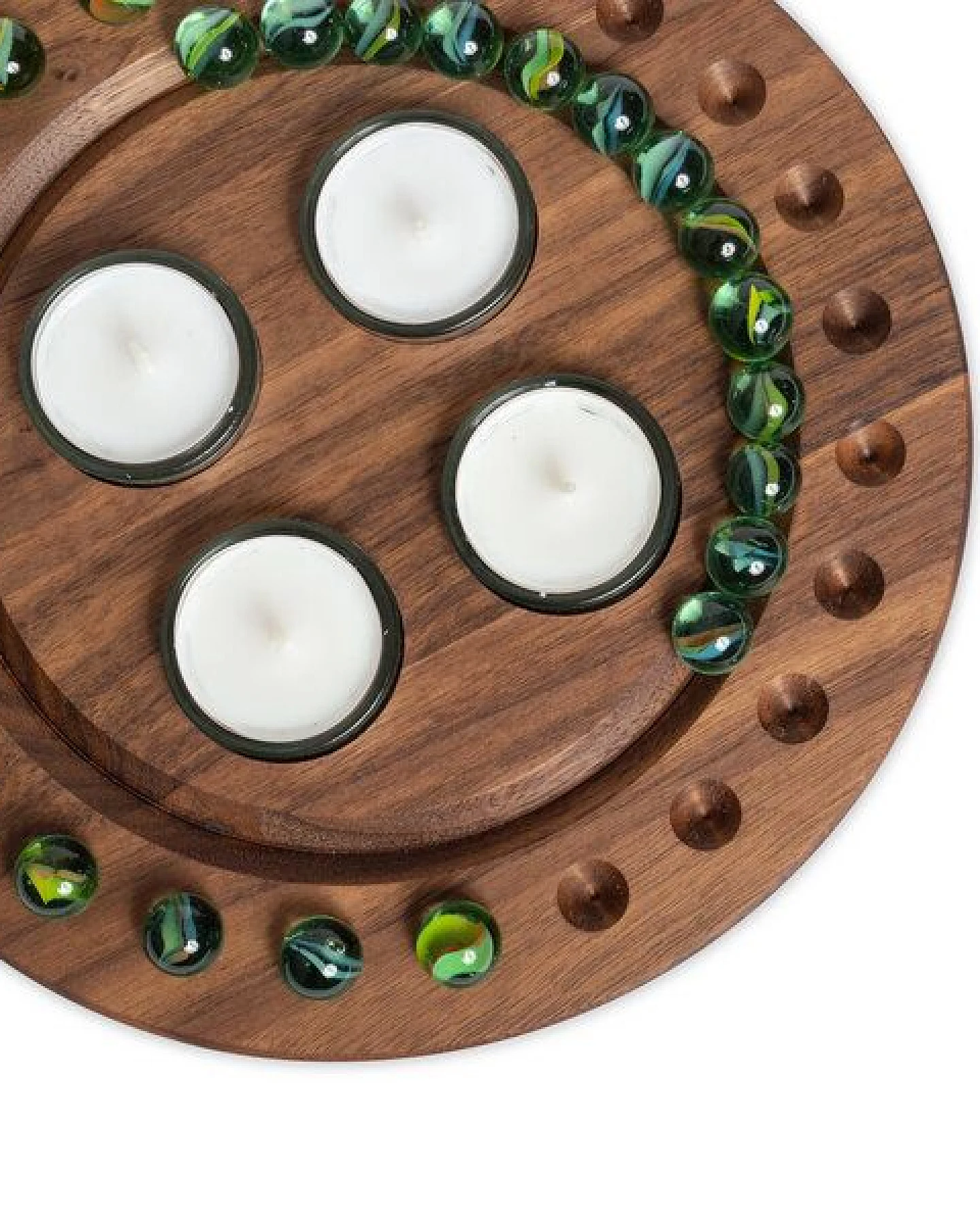 klotzaufklotz Adventskalender und Adventskranz mit Teelichtern – Ansicht 3