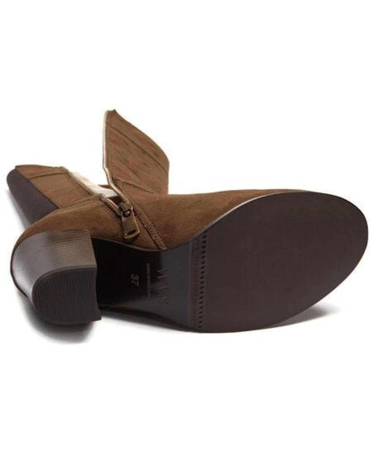 Will's Vegan Shop Kniehohe Stiefel aus veganem Wildleder Damen – Ansicht 4