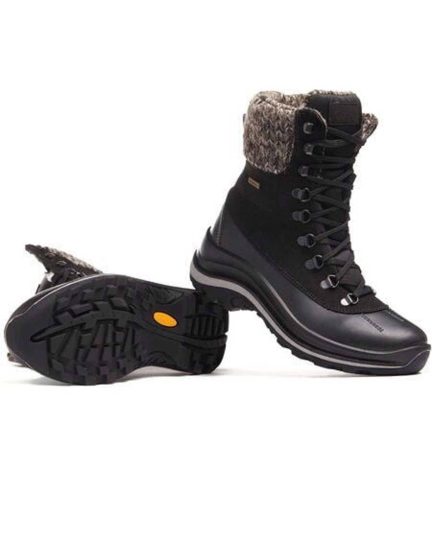 Will's Vegan Shop WVSport Wasserdicht Schneestiefel in Schwarz für Frauen – Ansicht 4