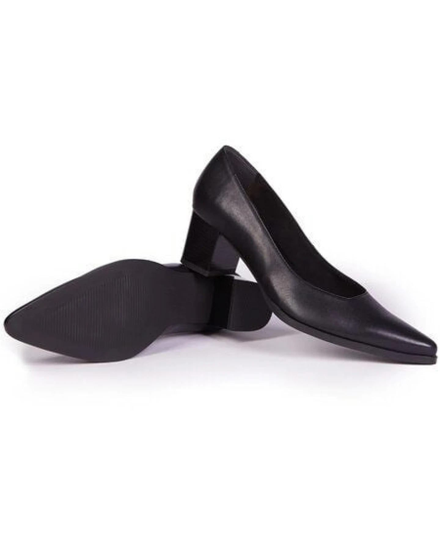 Will's Vegan Shop Schwarze spitze Pumps für Damen – Ansicht 4