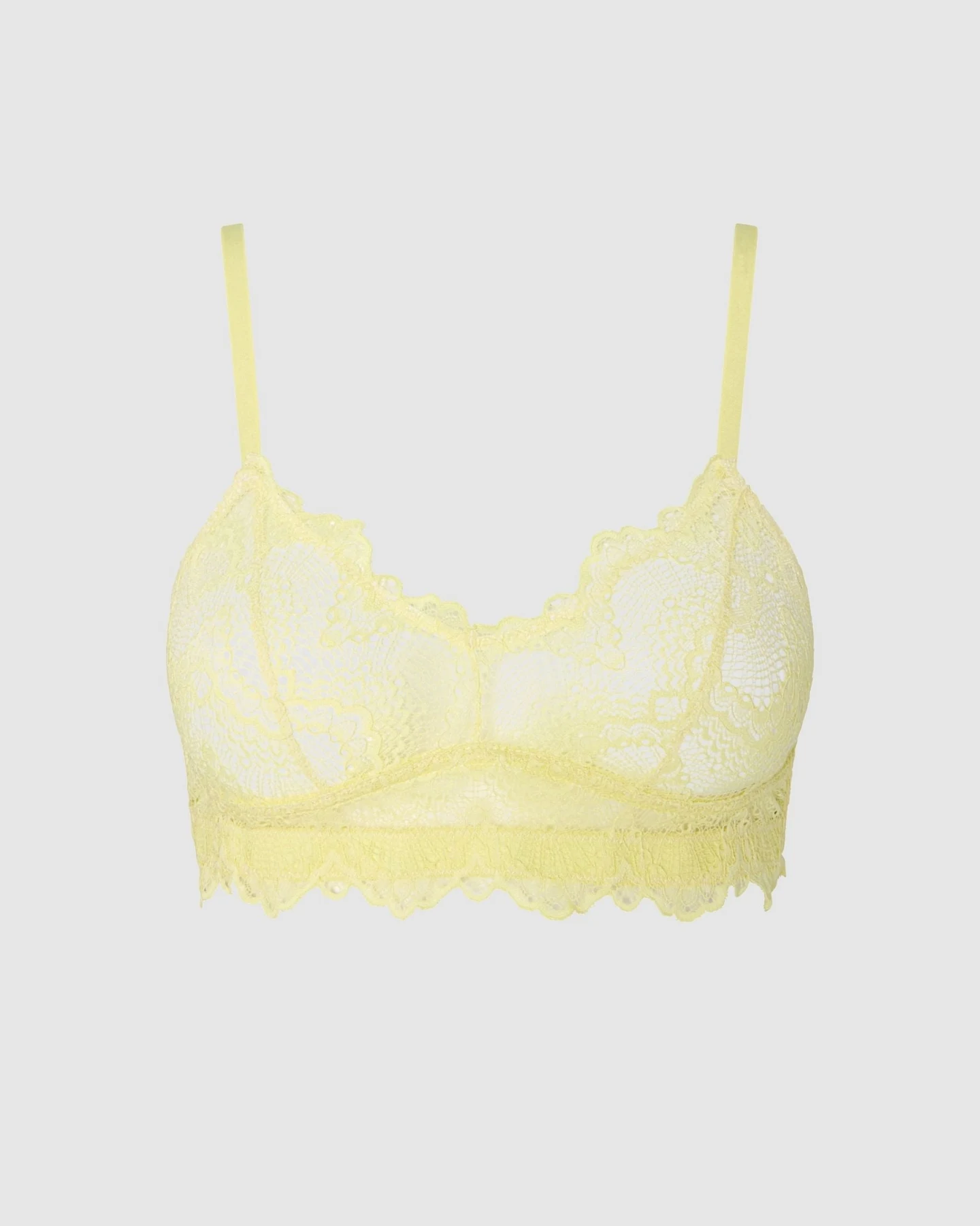 Understatement Damen vegan Bralette Balconette Hellgelb – Ansicht 2