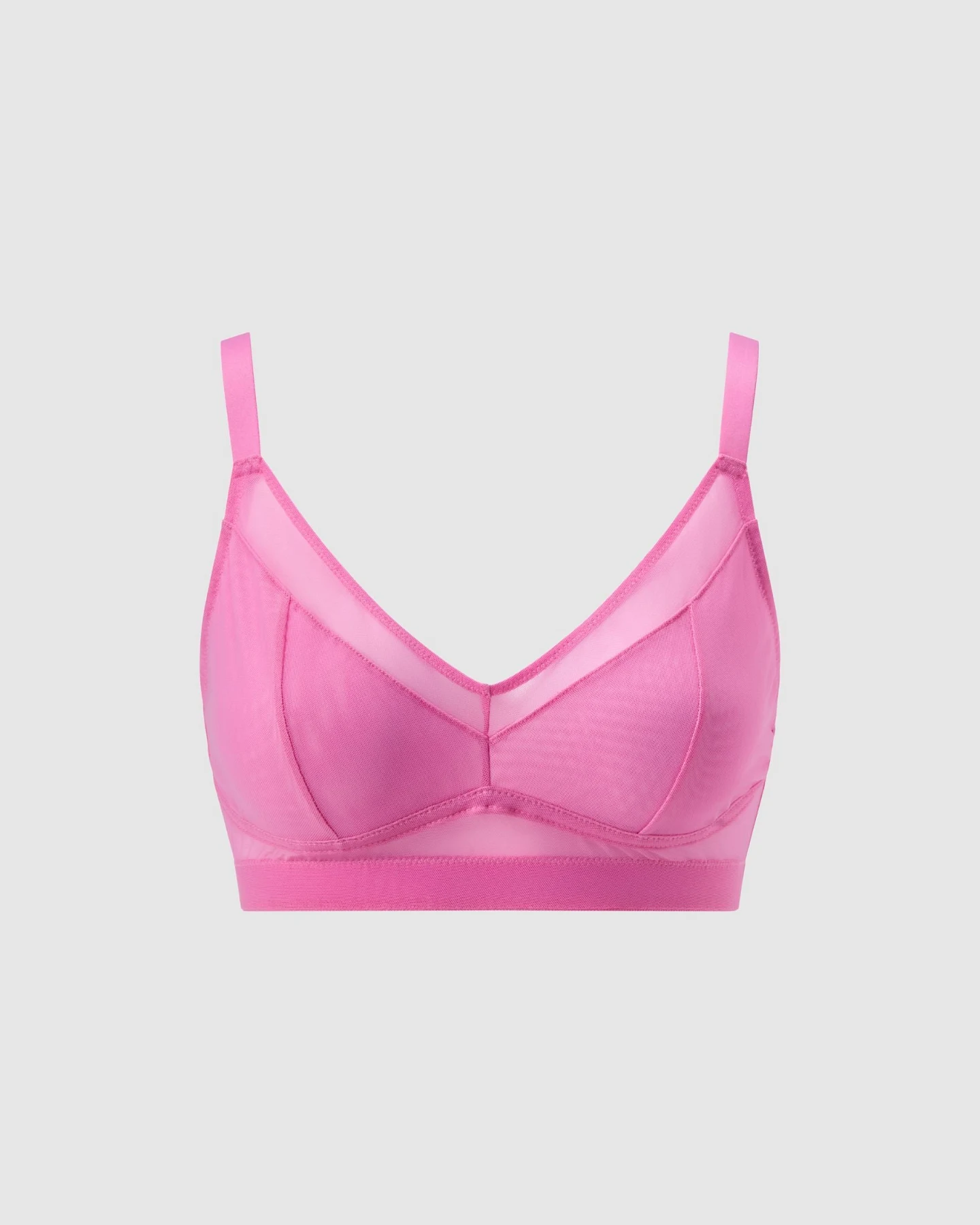 Understatement Damen vegan Bralette Unterstützung Candy Pink – Ansicht 2