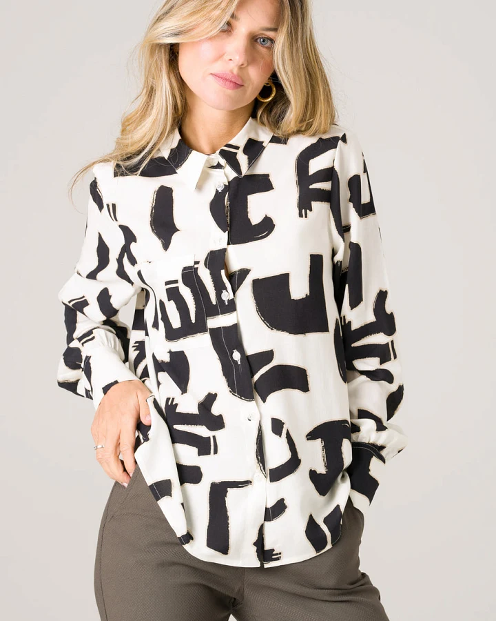 Avani Damen vegan Hemd Kauri Ecru
