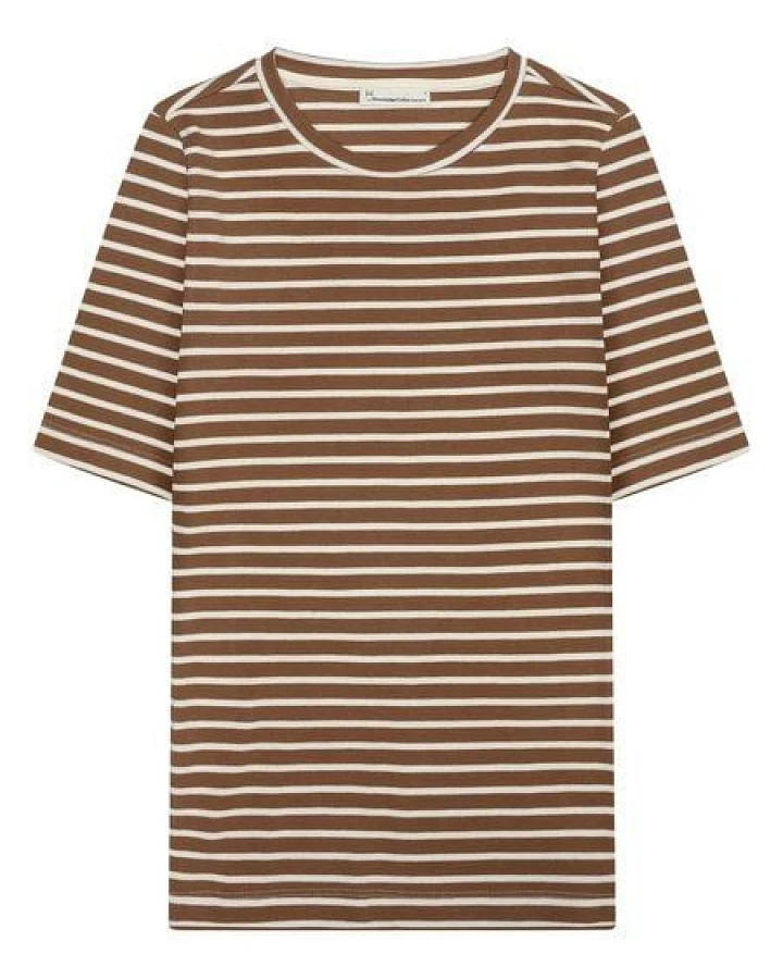 KnowledgeCotton Apparel T-Shirt - CANNA gestreift