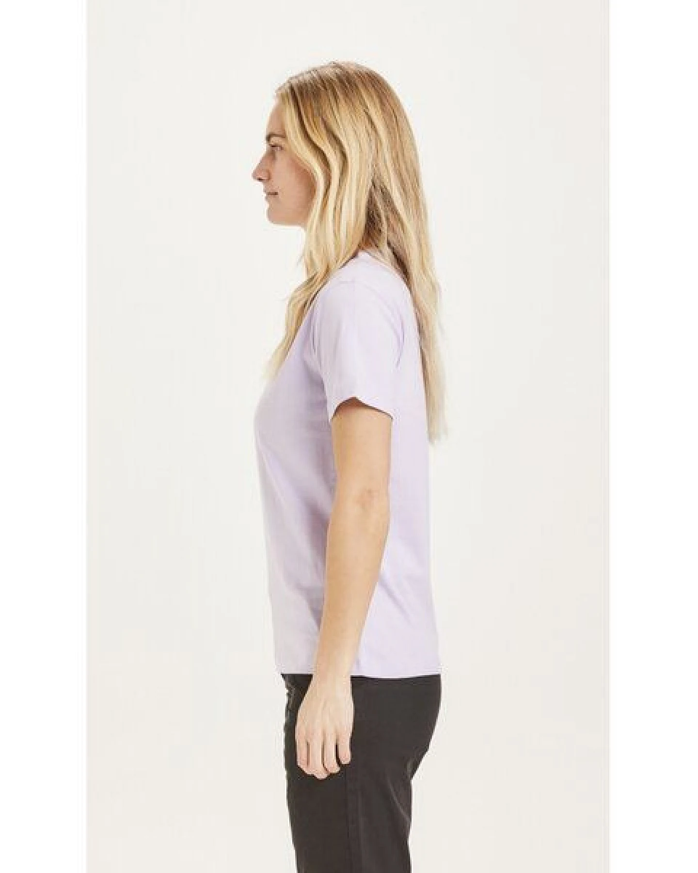 KnowledgeCotton Apparel T-Shirt - ROSA - aus Bio-Baumwolle – Ansicht 2