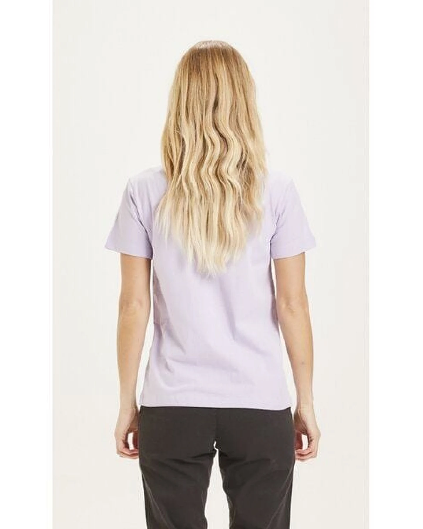 KnowledgeCotton Apparel T-Shirt - ROSA - aus Bio-Baumwolle – Ansicht 3