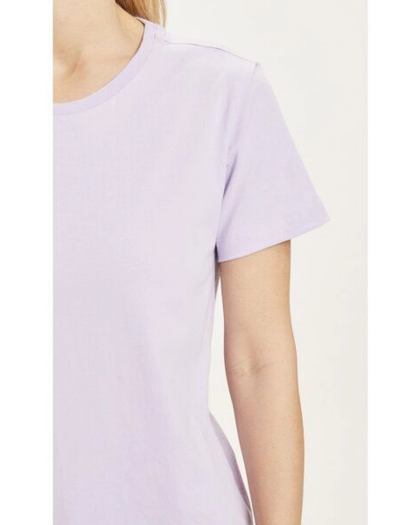 KnowledgeCotton Apparel T-Shirt - ROSA - aus Bio-Baumwolle – Ansicht 4