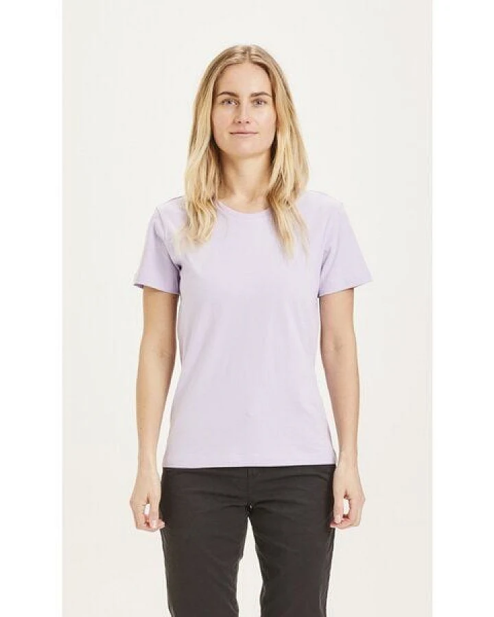 KnowledgeCotton Apparel T-Shirt - ROSA - aus Bio-Baumwolle