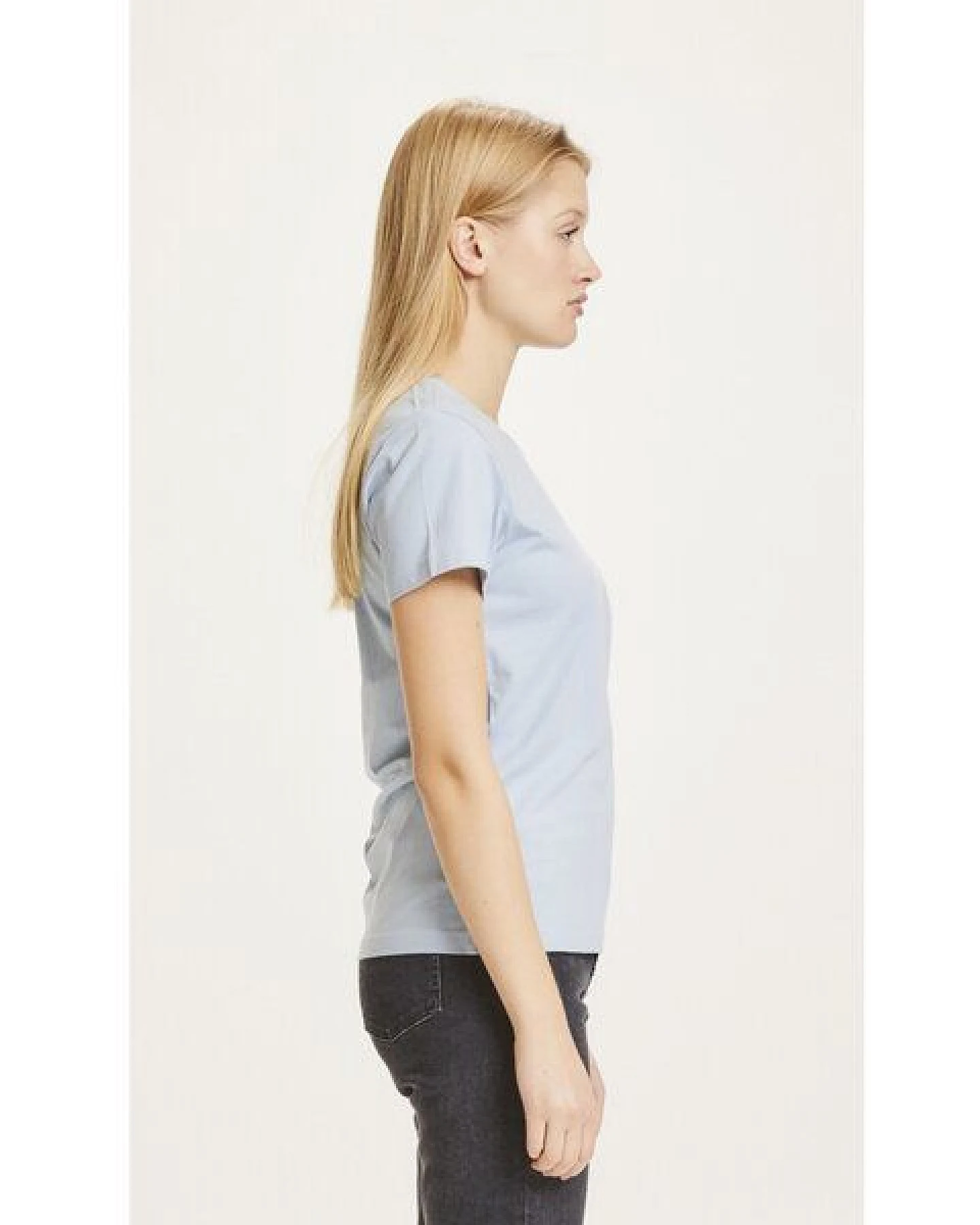 KnowledgeCotton Apparel T-Shirt - ROSA - aus Bio-Baumwolle – Ansicht 2