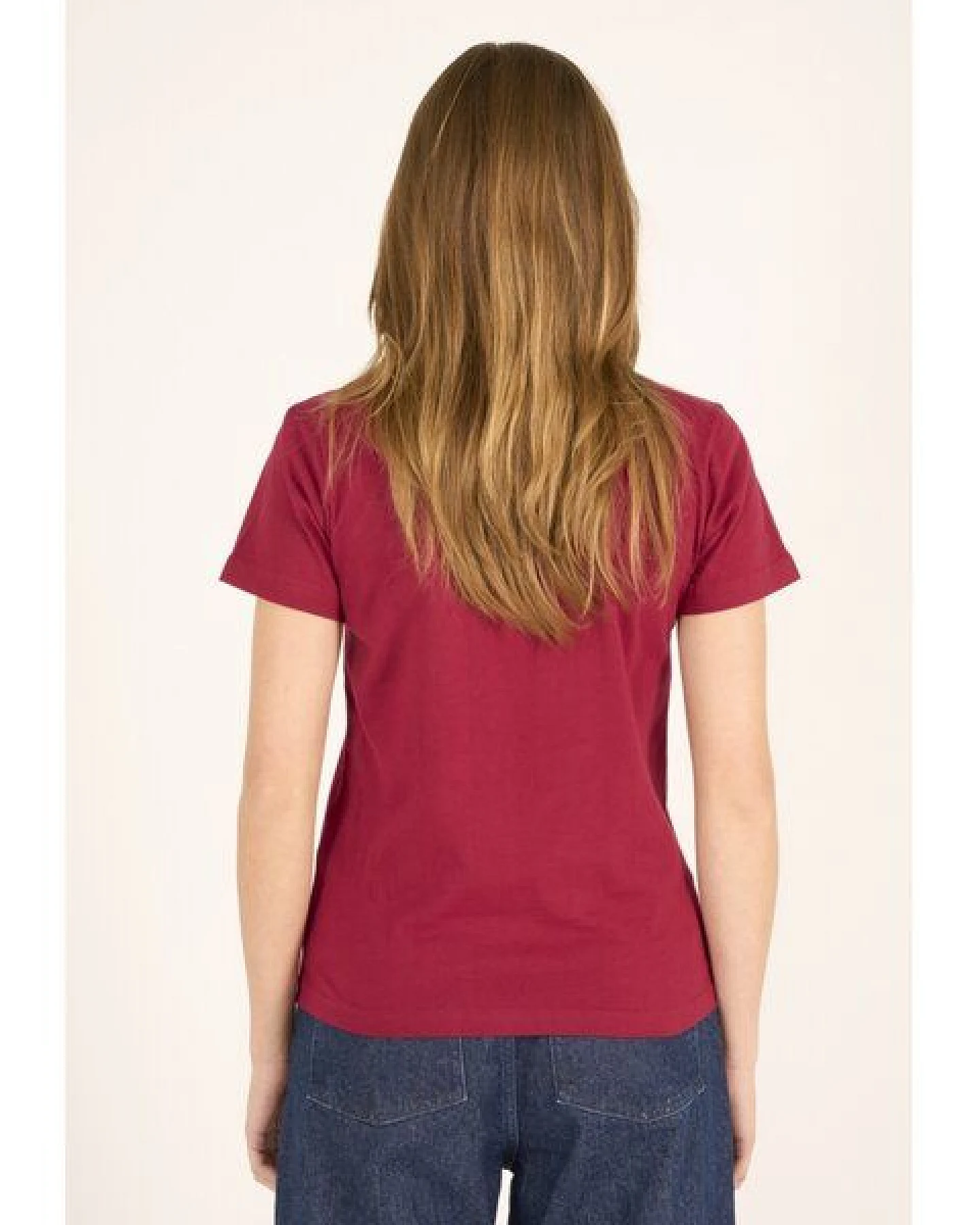KnowledgeCotton Apparel T-Shirt - ROSA - aus Bio-Baumwolle – Ansicht 2