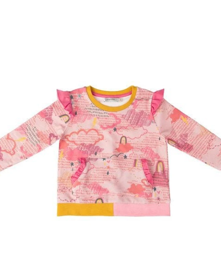 Marraine Kids Sweatshirt mit Rüschen "Rainbow Star"