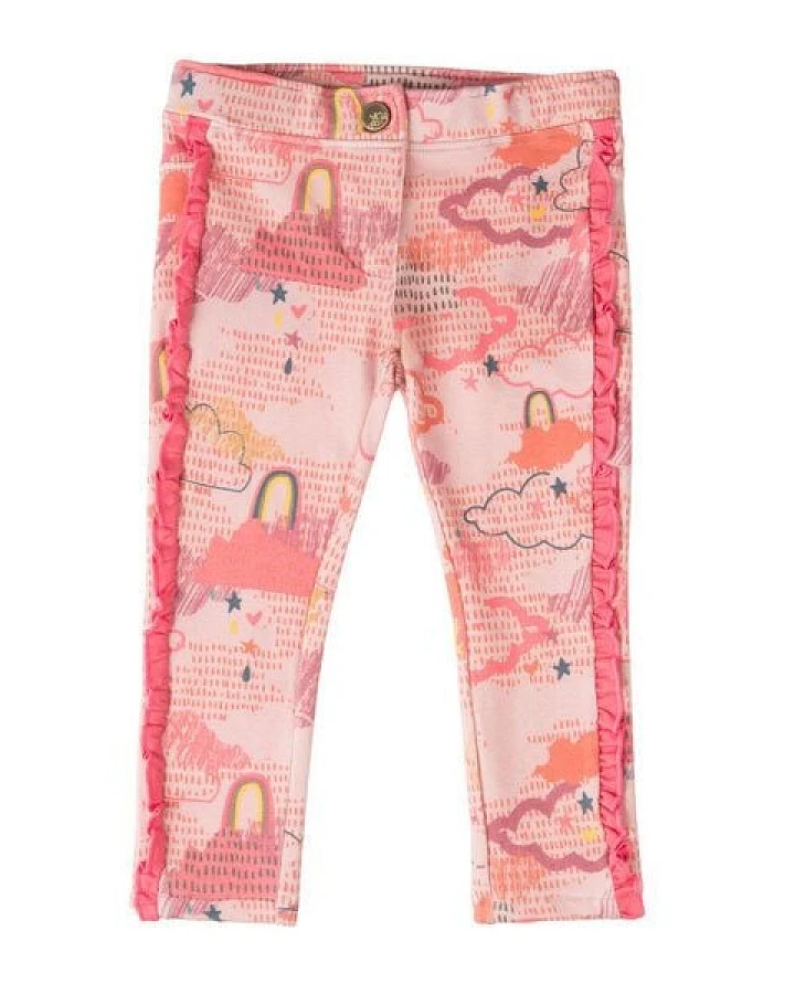 Marraine Kids Sweathose mit Alloverdruck "Rainbow Star"