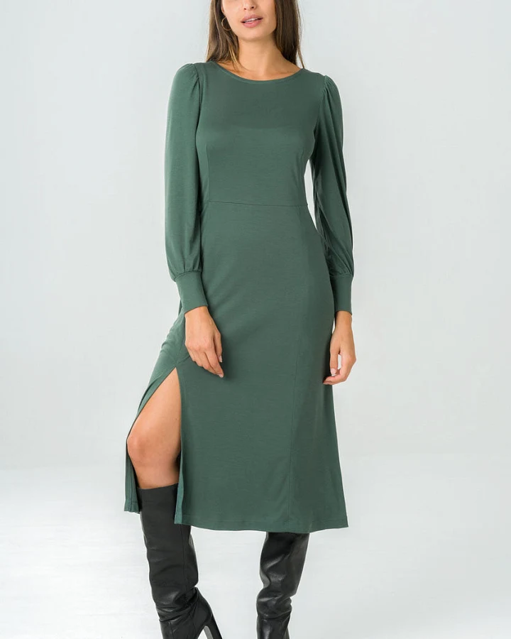 Avani Damen vegan Kleid Ml Victoria Grün