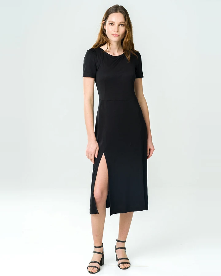 Avani Damen vegan Kleid Victoria Schwarz