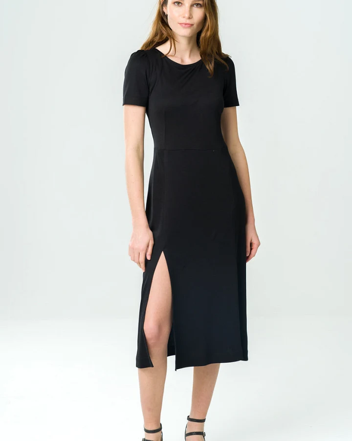 Avani Damen vegan Kleid Victoria Schwarz