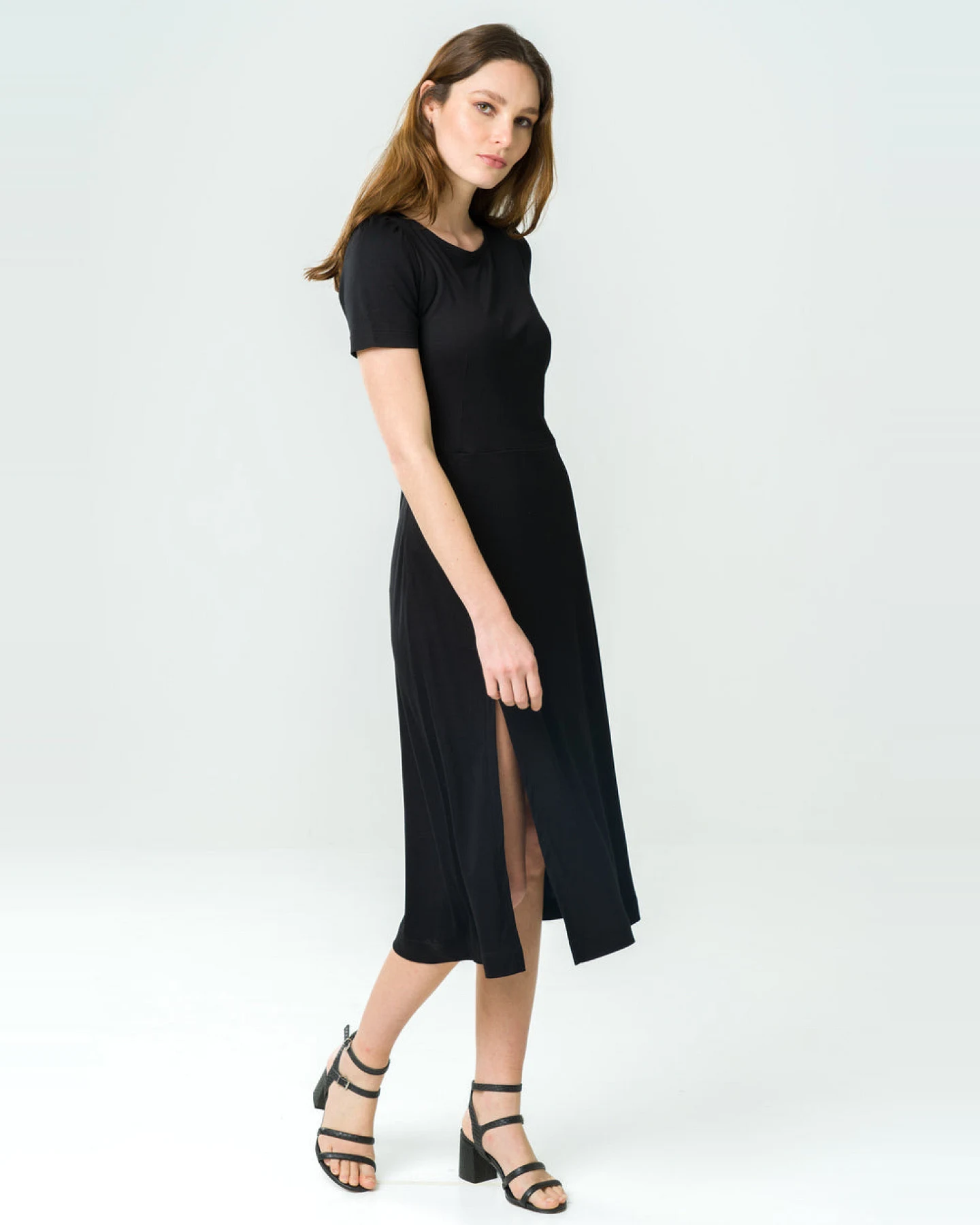 Avani Damen vegan Kleid Victoria Schwarz – Ansicht 2