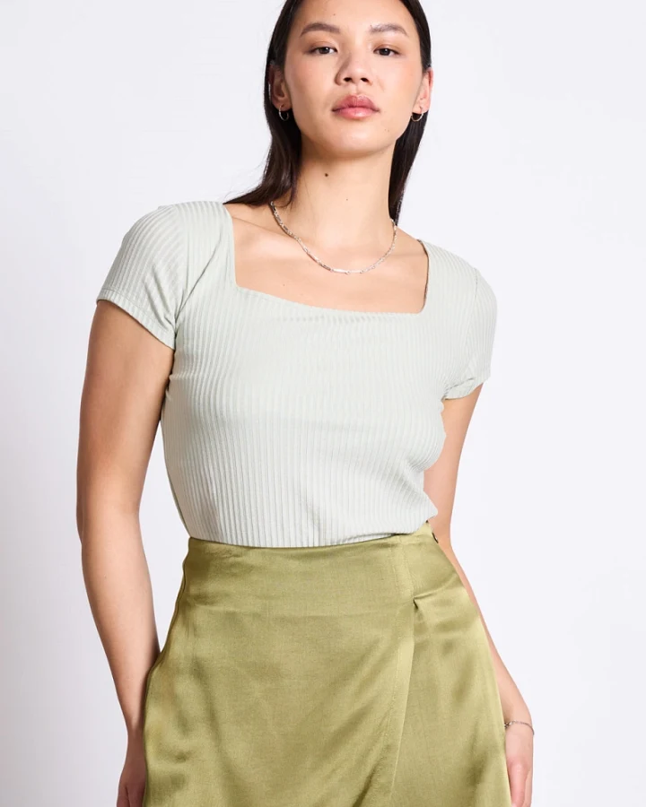 JAN 'N JUNE Damen vegan T-Shirt Arima Vintage Spitze