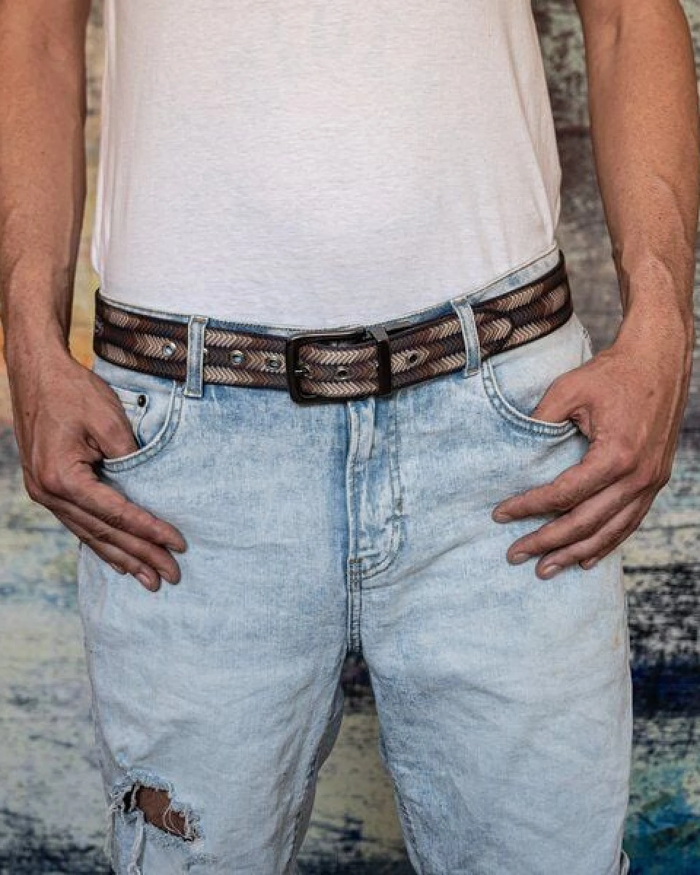 Seegarn - Gürtel / Wendegürtel SeeWoge 4cm – Ansicht 3