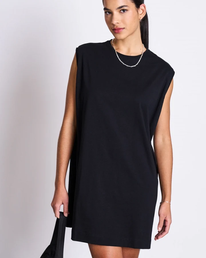 JAN 'N JUNE Damen vegan Minikleid Naniti Schwarz