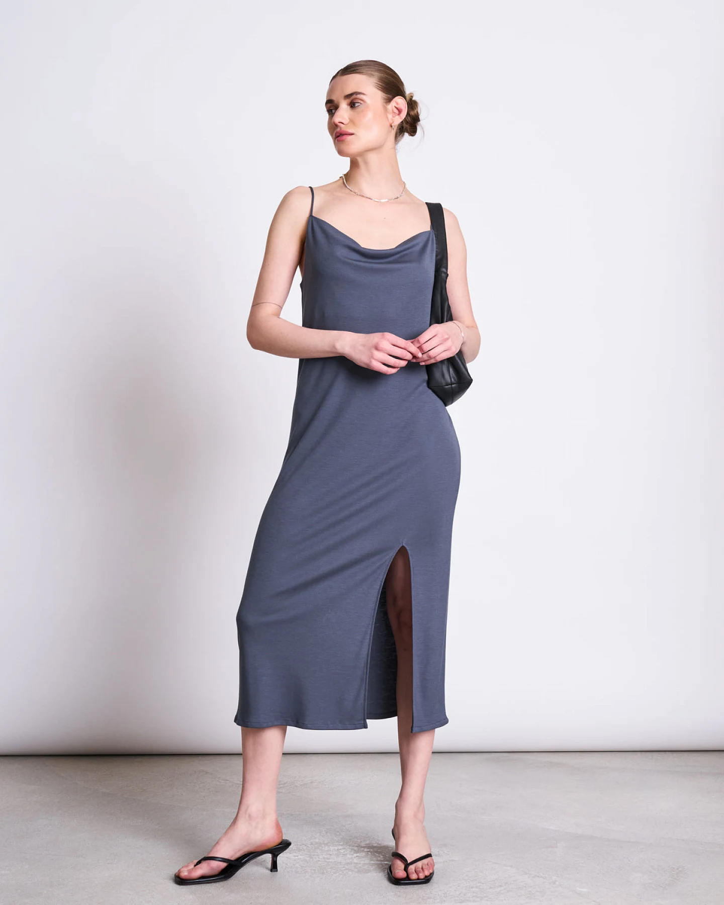 JAN 'N JUNE Damen vegan Midikleid Helen Turbulence – Ansicht 2