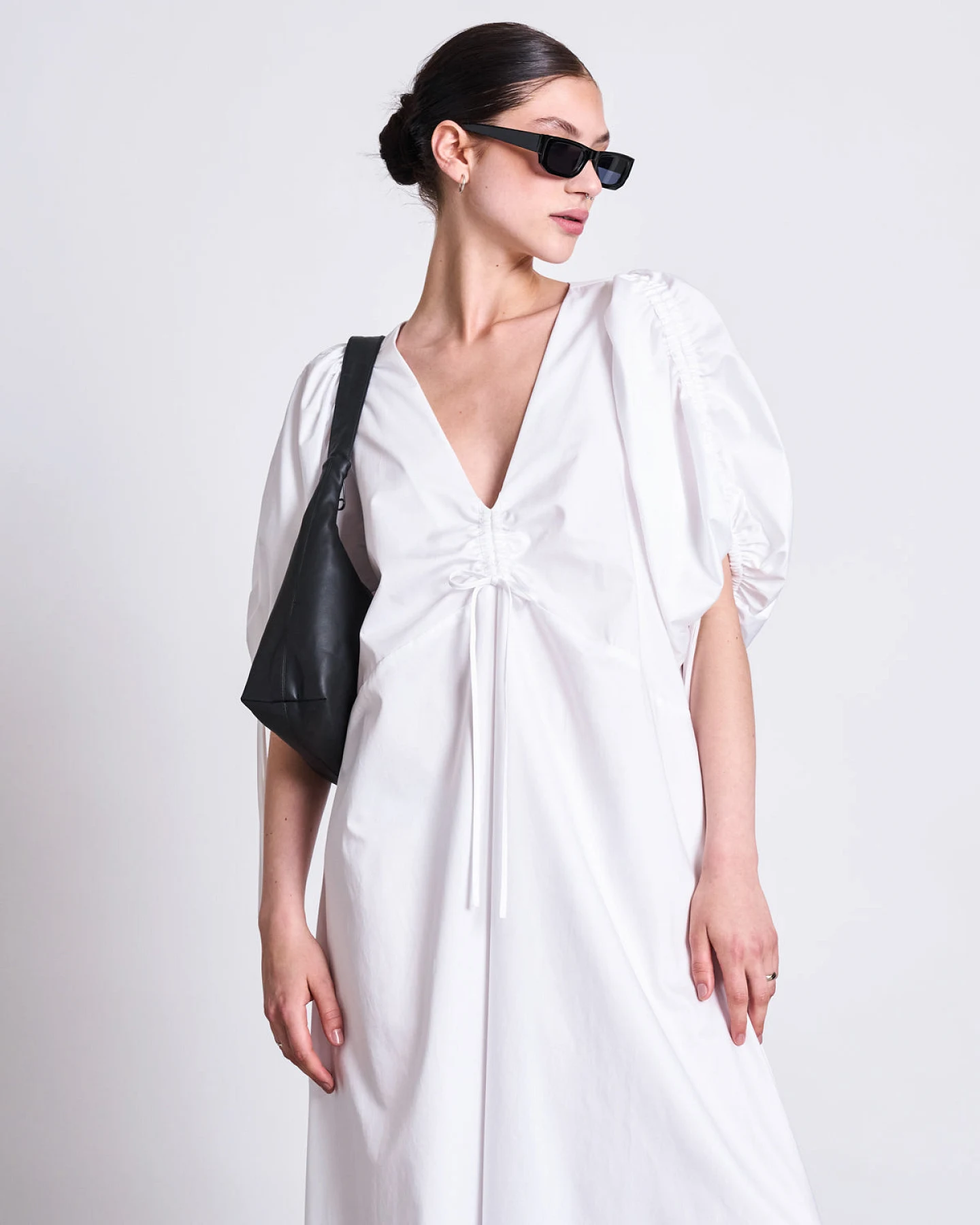 JAN 'N JUNE Damen vegan Maxikleid Dans Weiß – Ansicht 2