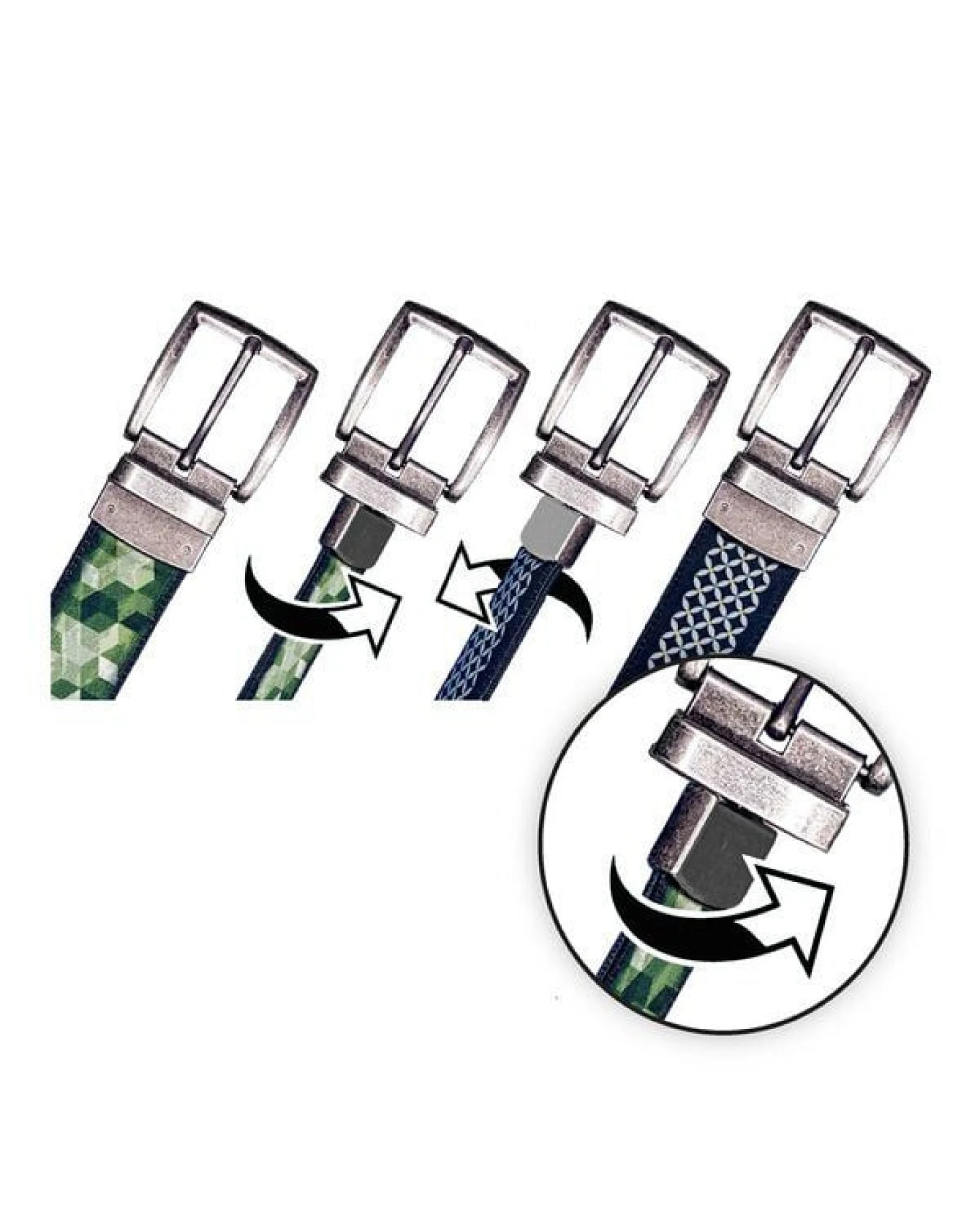 Seegarn - Gürtel / Wendegürtel SeeLöwe 4cm – Ansicht 4