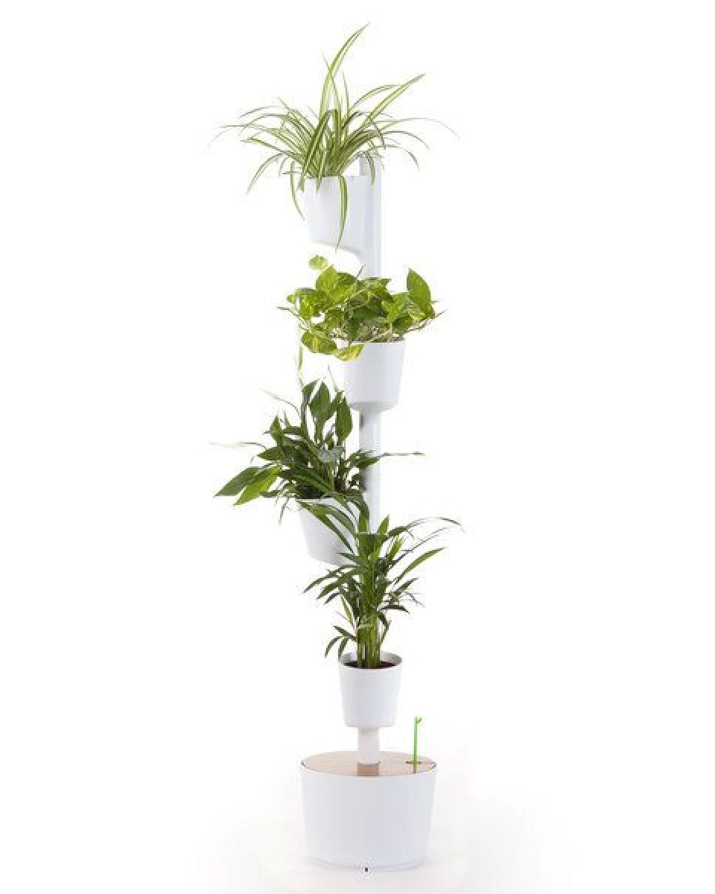 CitySens Vertikaler Blumentopf mit Wifi-Selbstbewässerung; 4 Blumentöpfe – Ansicht 3