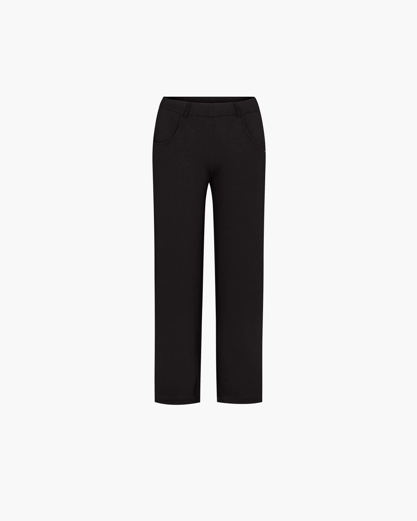 LAURIE Damen vegan Hose Donna Loose Jersey Sl Schwarz – Ansicht 2